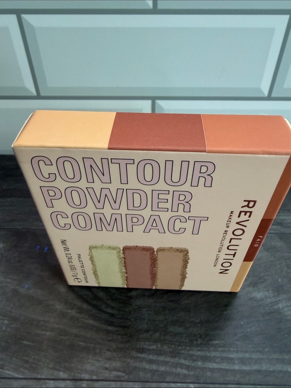Revolution Contour Powder Compact - Fair - Peach, Brown, Cream